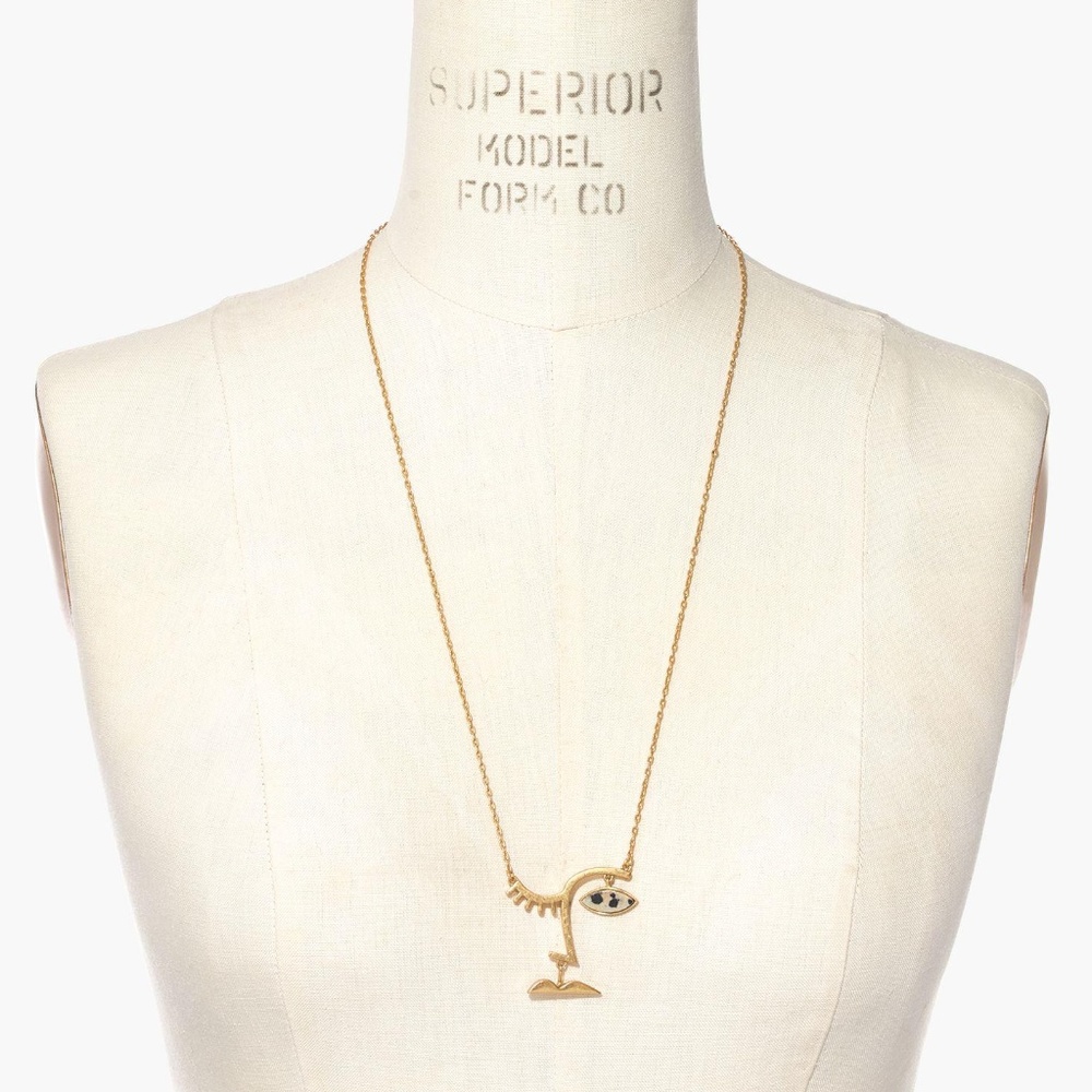 NEW Madewell Face Value Pendant Necklace - Picture 3 of 4